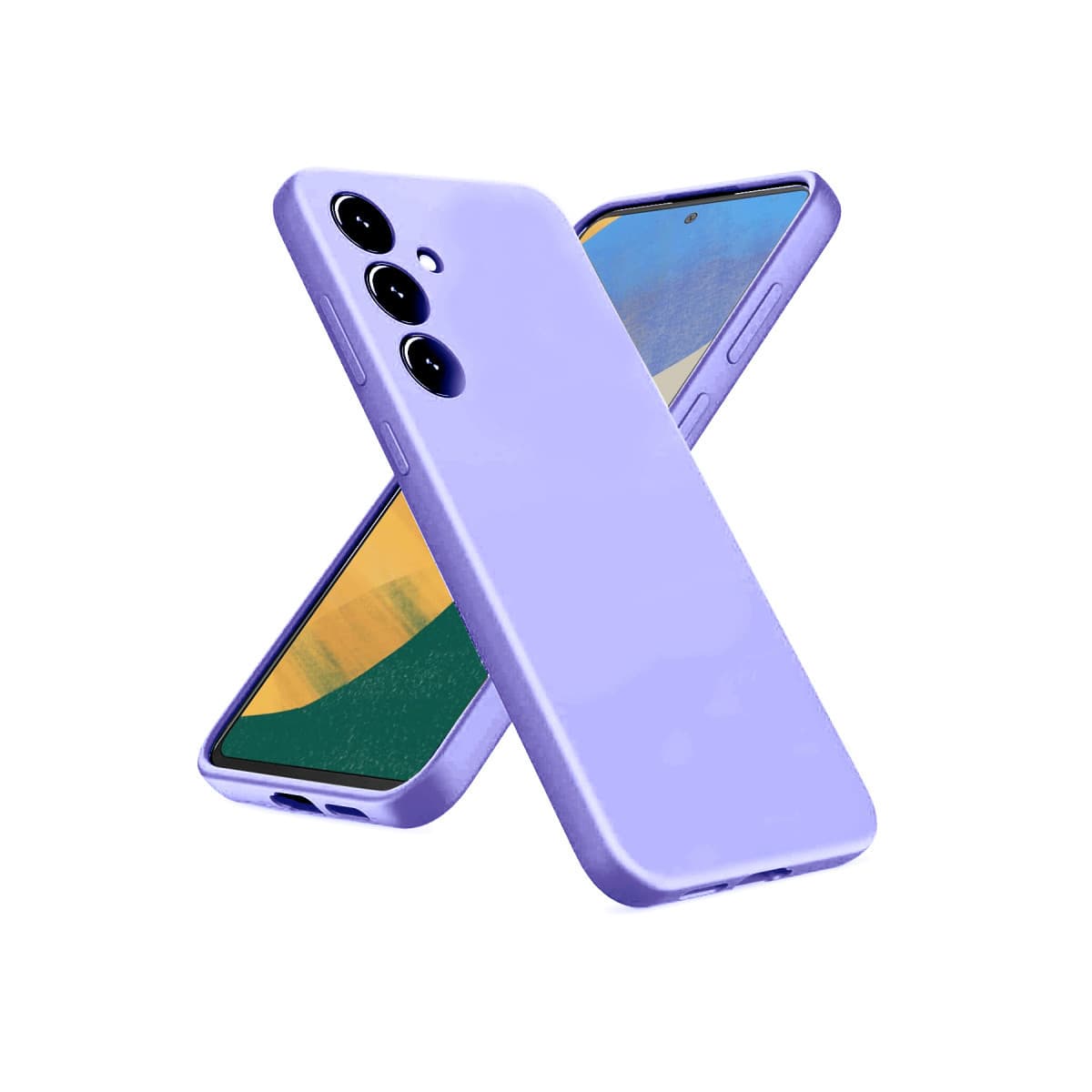 Galaxy A36 Kılıf Nano içi Kadife Silikon - Lila