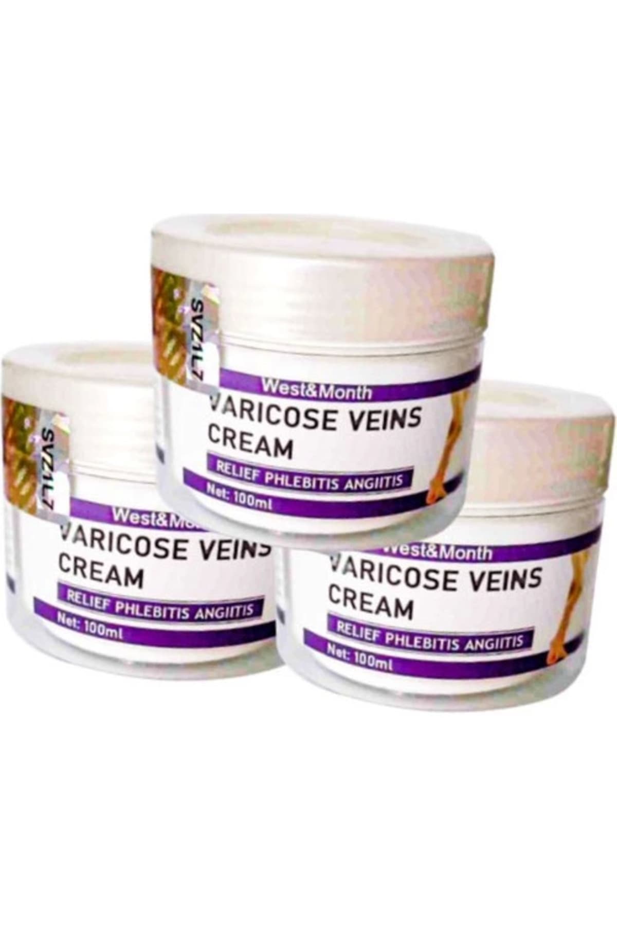 Varicose Vein Defense Cream West Month 100 Ml 3 Tane Birden Hznzf139