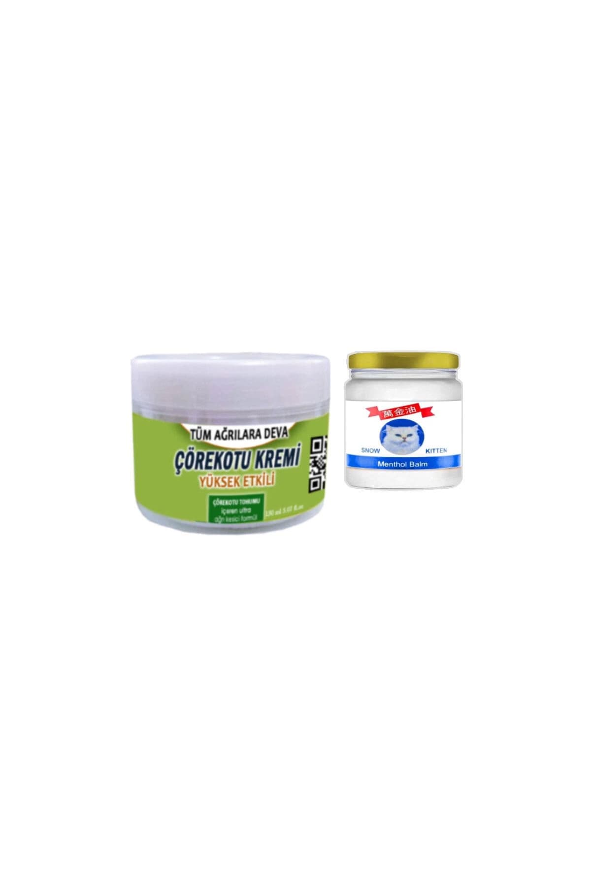 Çörek Otu Kremi 150 ml Rahatlatıcı Krem +Snow Kitten 50 ml Menthol Balm