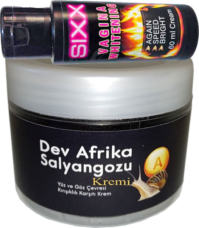 Giant Anti-Yaşlanma Cilt Kremi Dev Afrikasalyangozu 100ML + 1sıxx Renk Ton Için Kadın Vajinakremi 60 ml