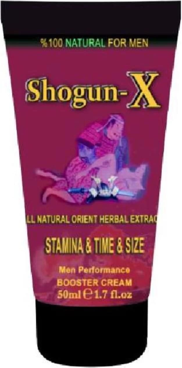 Shogun-X Extra Cream Erkekliği Geci.ktirici Ser.tleştirici Büy.ütücü Krem 50ML