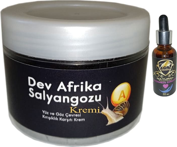 Giant Yaşlanmakarşıtı Dev Afrikasalyangozu Kremi 100 ml + Caraboa Bayan Afrodizyakdamla