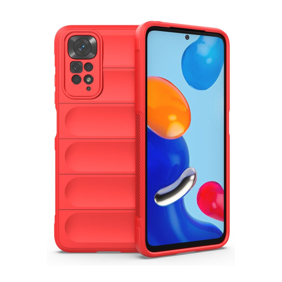 Note 11 Kılıf Optimum Silikon - Kırmızı