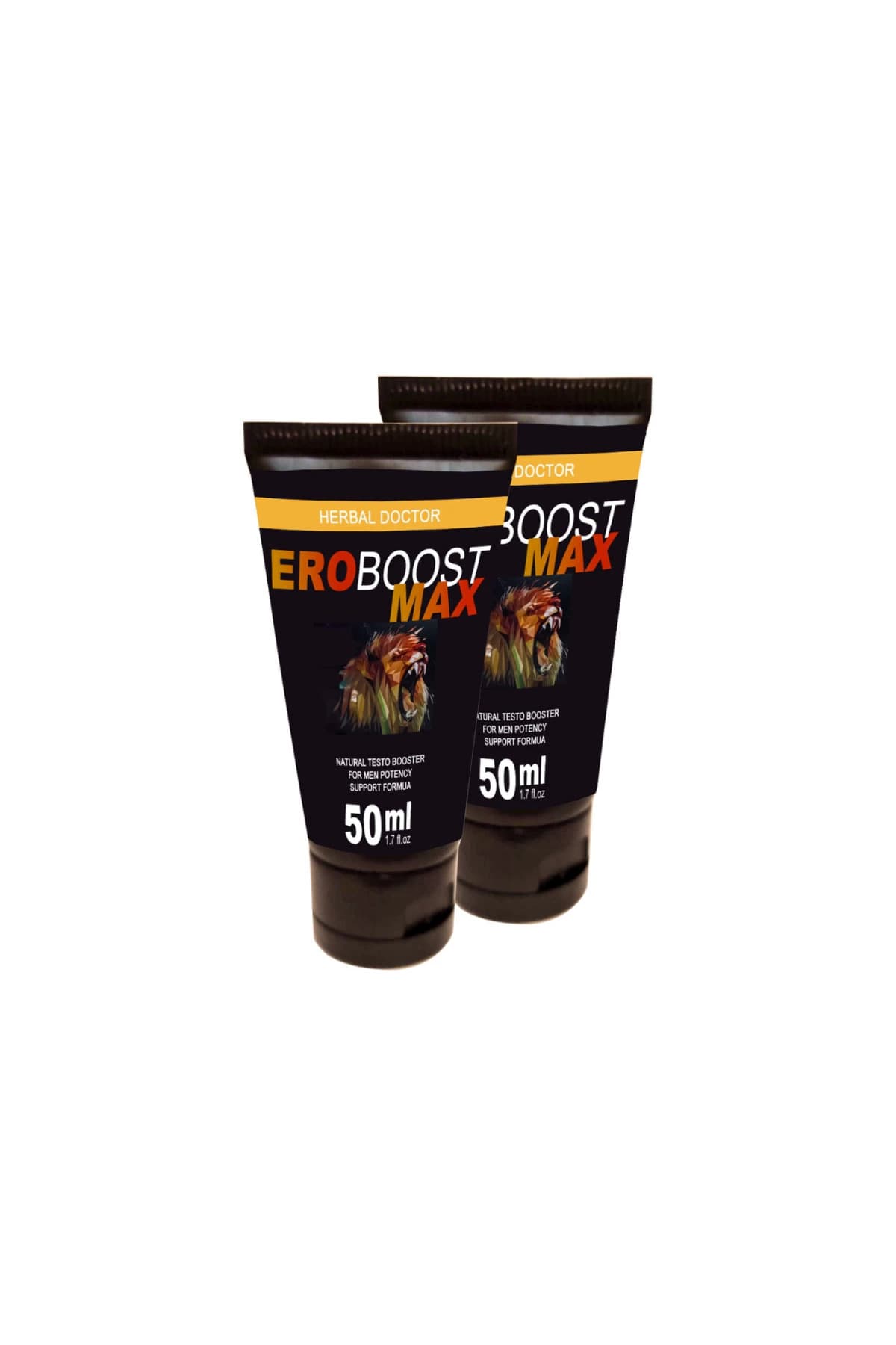EroBoost Max 2 Adet Testo 50 ml Cream Boyut Harici Uygulama Kremi