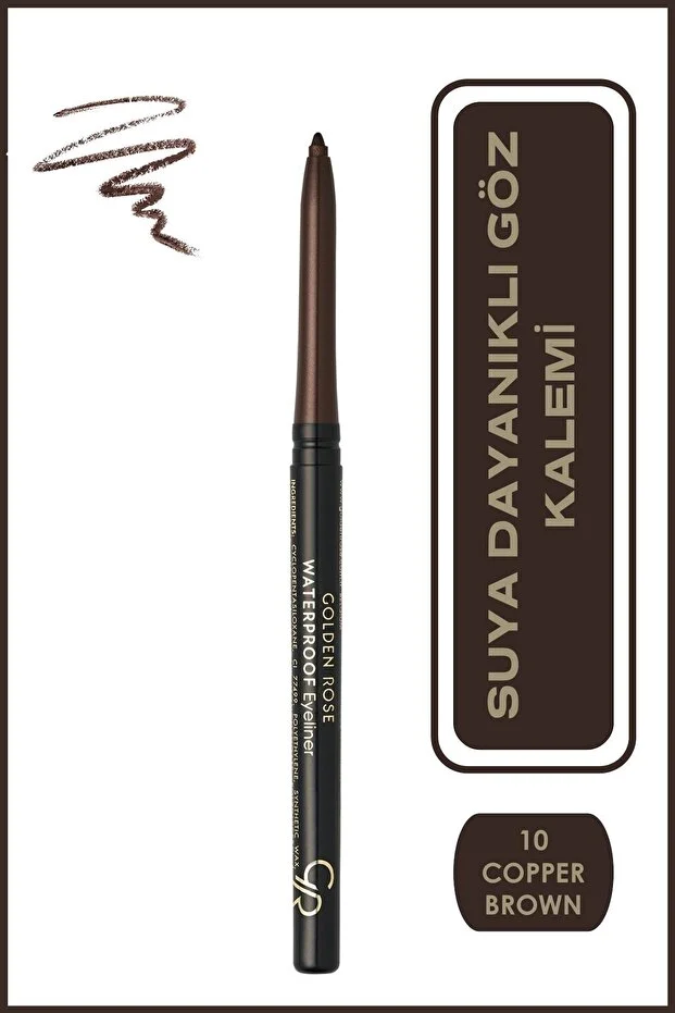 Waterproof Automatic Eyeliner 10 Asansörlü Göz Kalemi