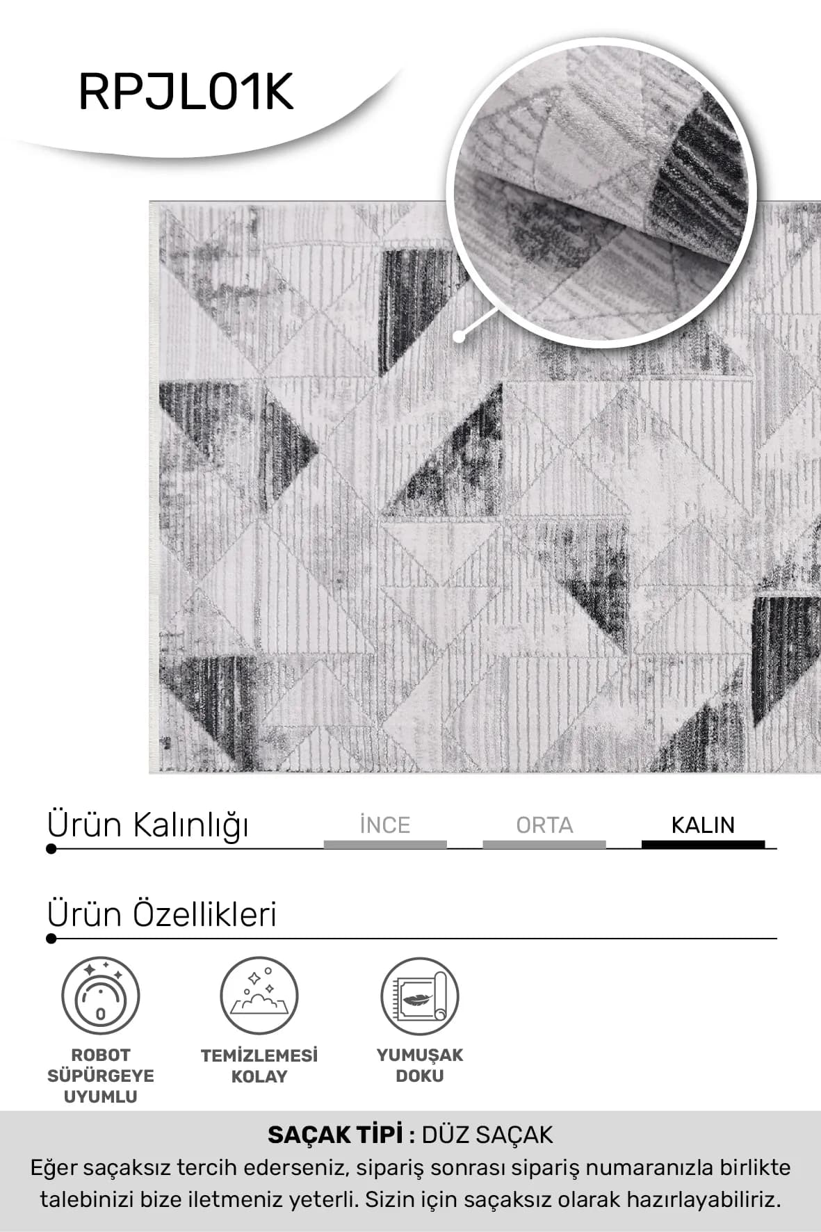 YoudayHomeCollection JALURA Model Oturma Odası Halısı