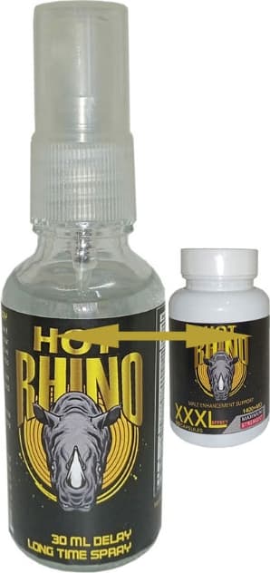 Hotrhino Erkeğe Geciktiricispray + Hotrhino Büyütücükapsùl