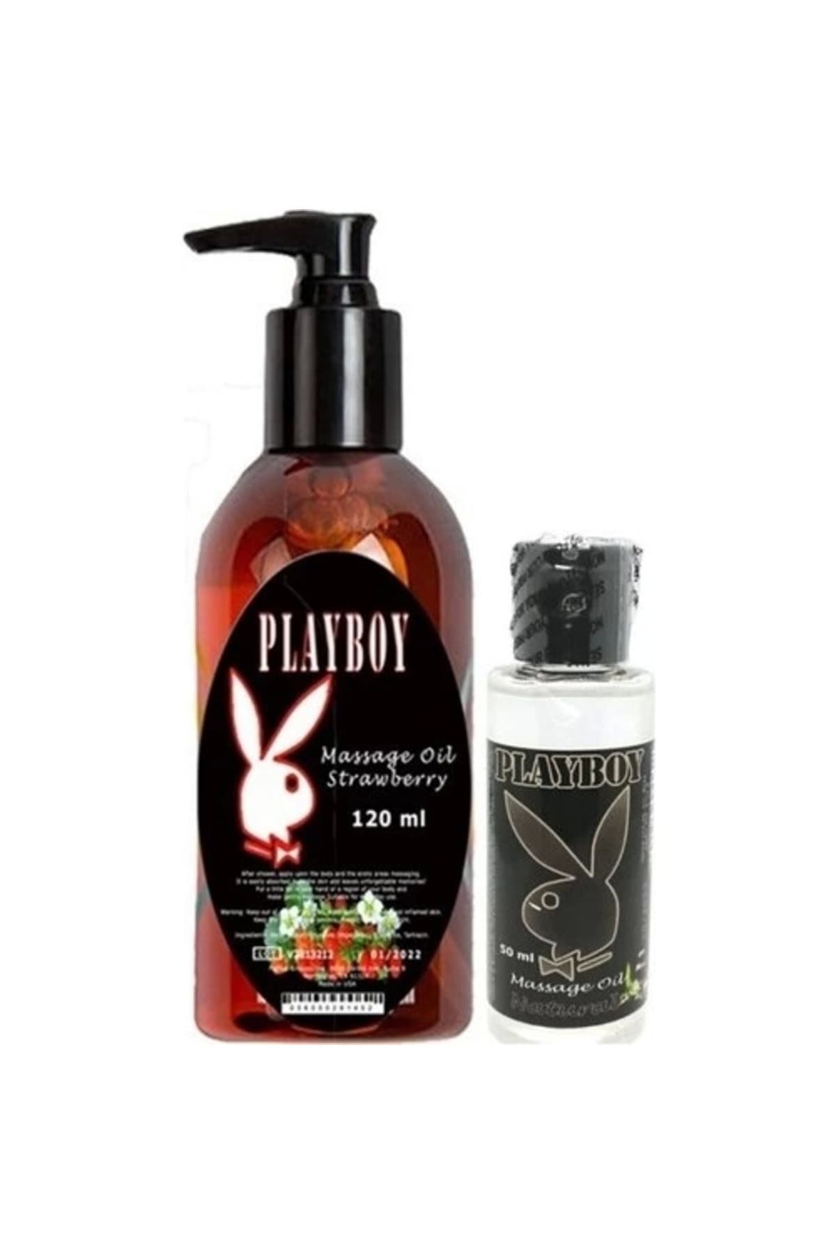 Playboy Aromaterapi Çilek Massage Oil 120 ml Natural Aromalı Massage Vücut Masaj Yağı 50 ml