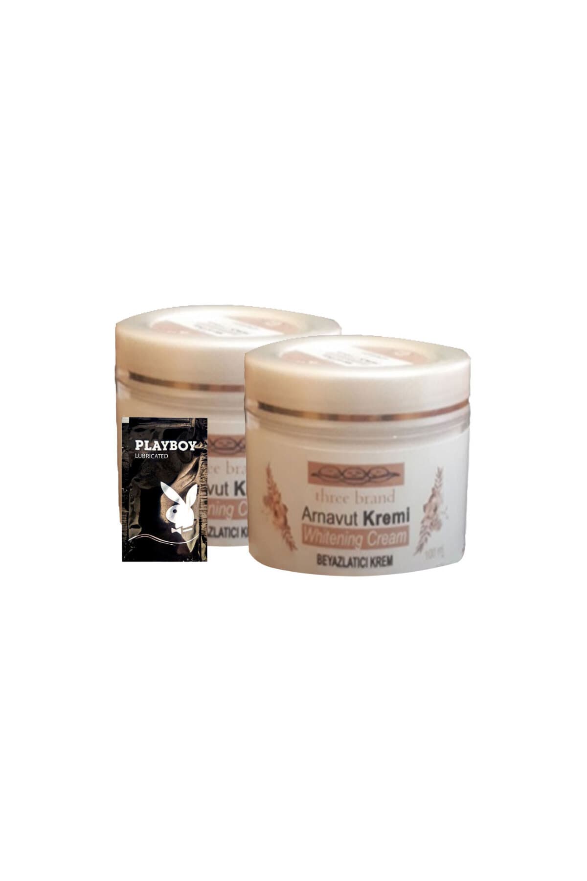 Arnavut Kremi 2x100 ml Cilt Renk Açıcı Masaj Bakım Kremi 1 adet Jel ile