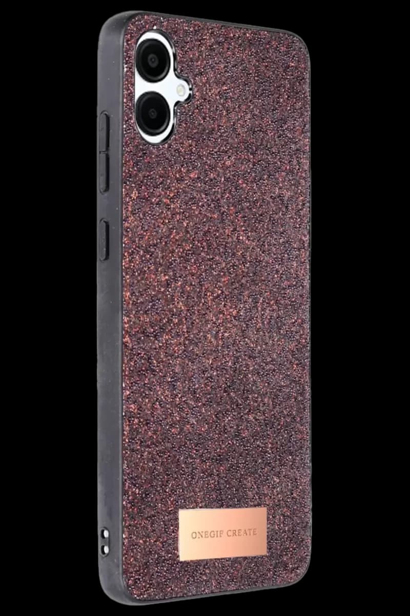 Galaxy A06 Bright Simli Kapak - Derin Mor
