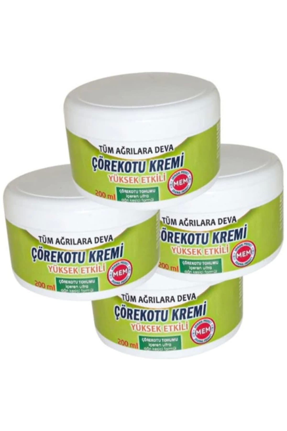 Mem Çörek Otu Kremi Green Box 200 ml x 4 adet