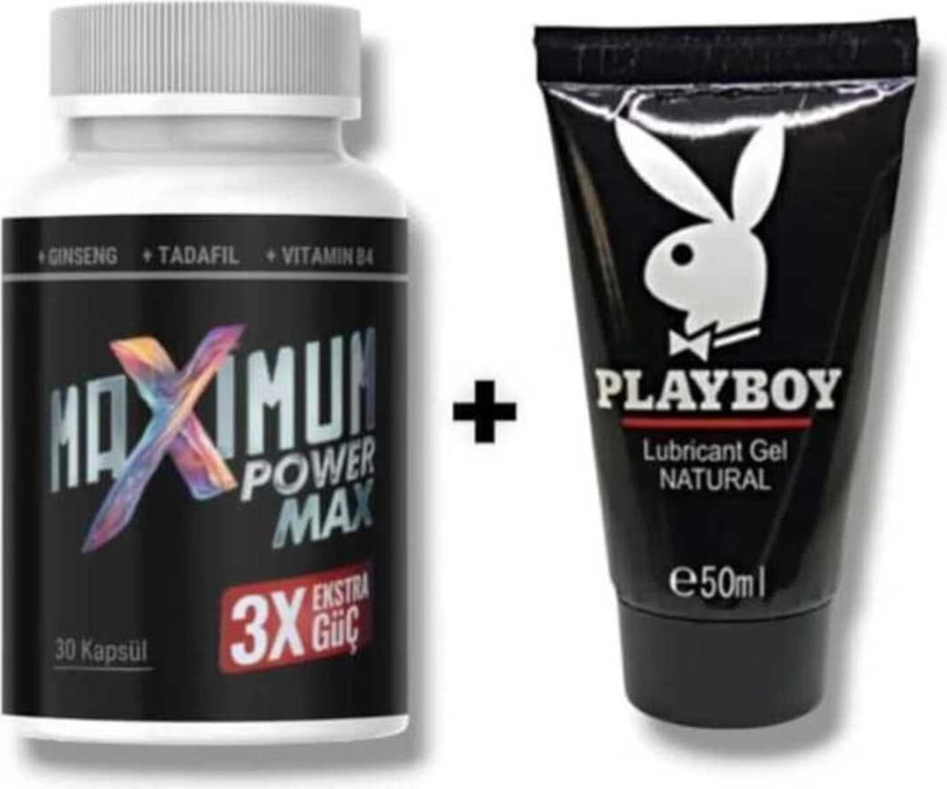 Maximum Power Max 3x Erkek Performansı Arttıran 30lu + Etkili  Kayganlaştırıcı Jel 50 ml