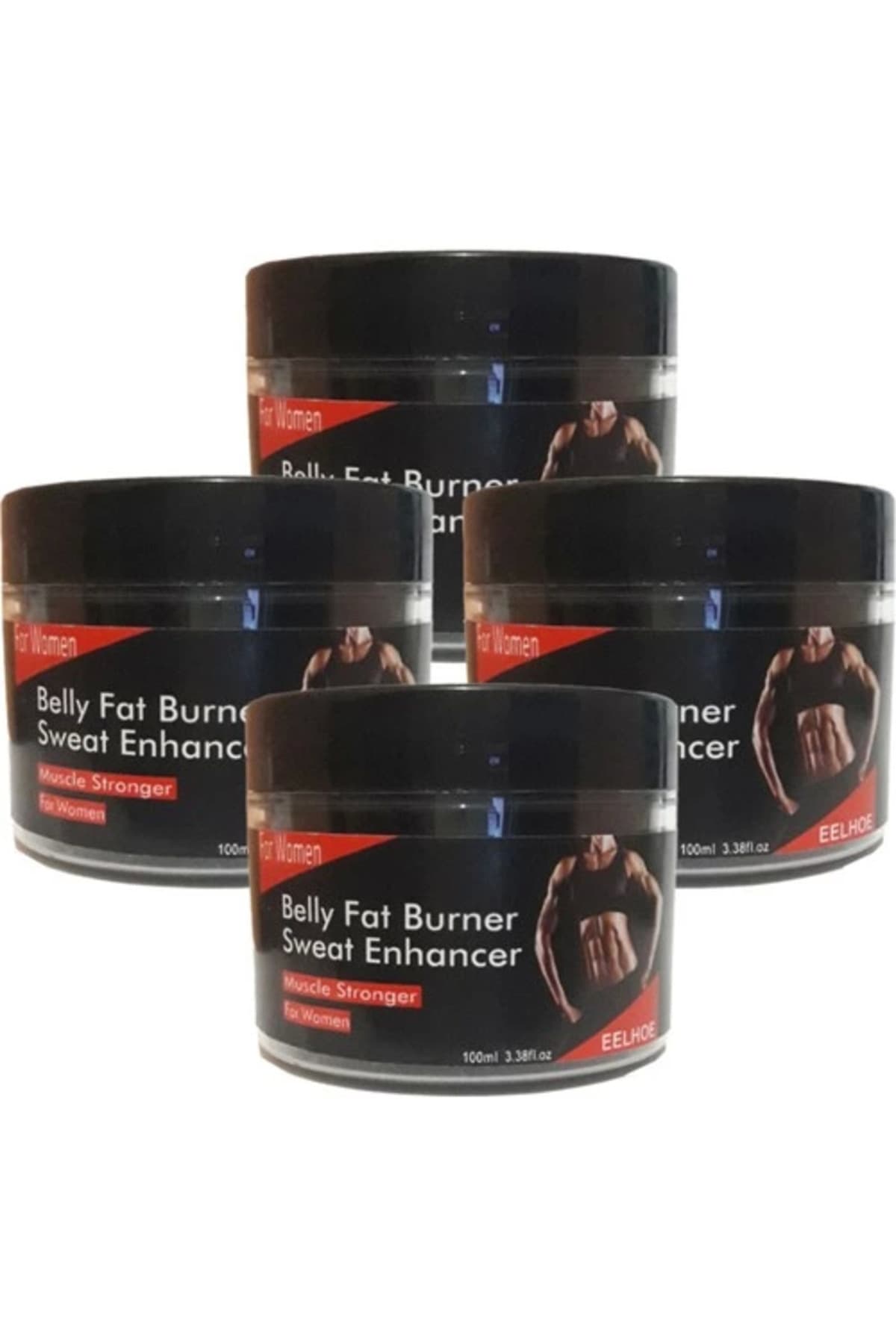Eelhoe Belly Fatburner Sweat Enhancer Krem 100 ml x 4 adet