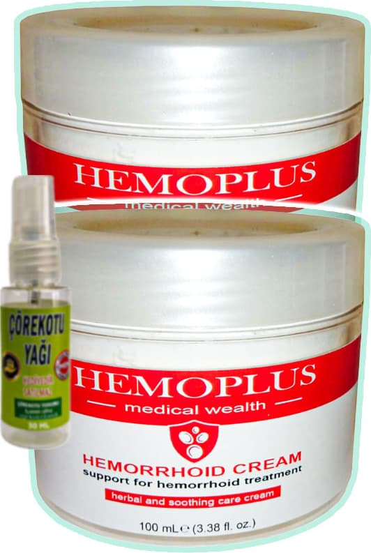 Hemoplus 2 Adet 100 ml Analbakım Kremi + Çörek Otu Yağı Yağı 30 ml