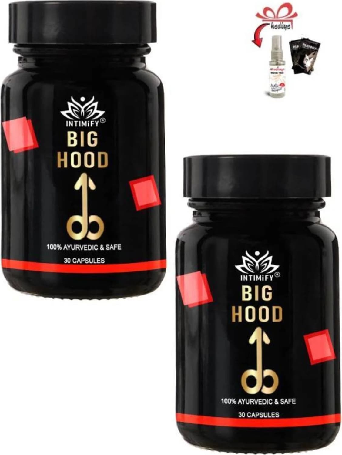 Intımıfy Big Hood Erkeklere Için 30lu x 2 Ad+ Masaj Yağı