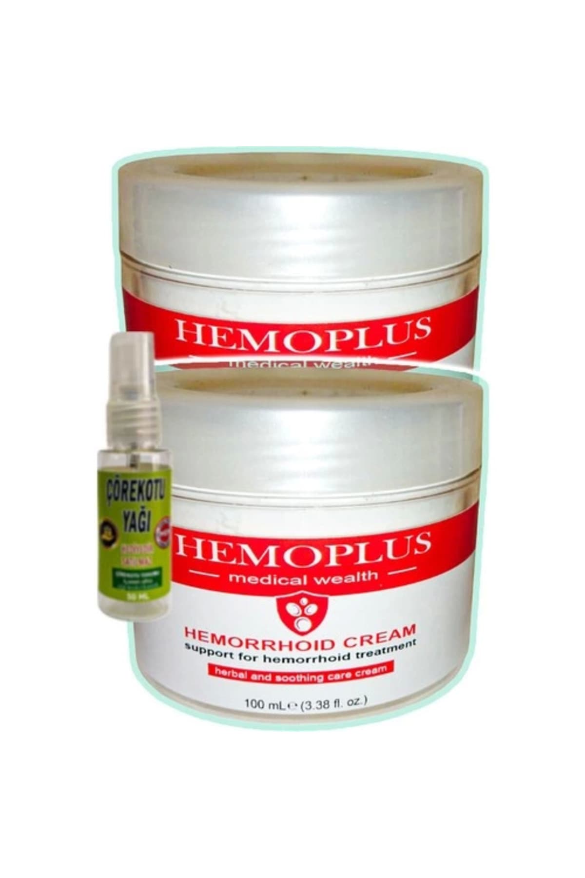 Hemoplus Krem 100 ml x 2 adet + Çörek Otu Yağı 30 ml
