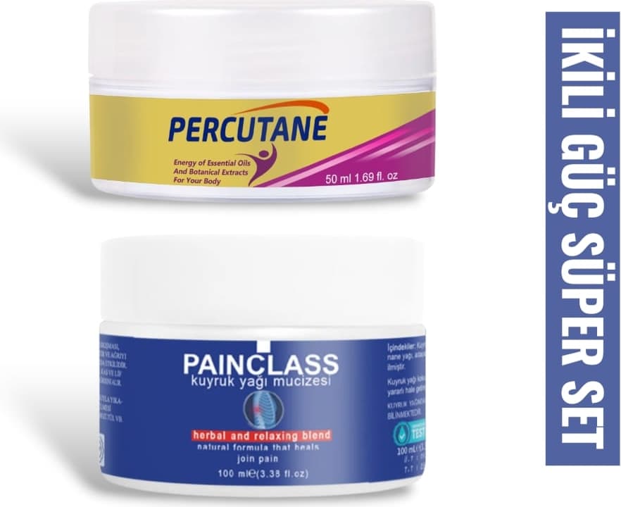 Percutane Kas ve Eklem Rahatlatıcı 50 ml Krem + Painclass Kuyruk Yağı Mucizesi Krem 100 ml