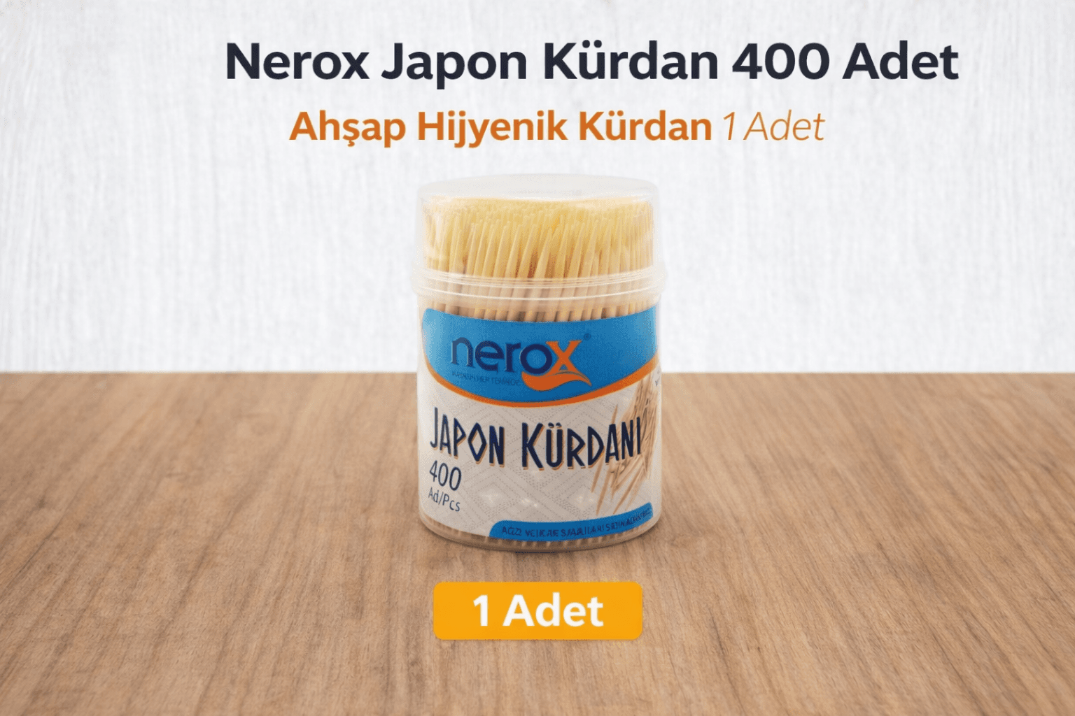 Nerox Japon Kürdan 400 Adet Ahşap Hijyenik Kürdan 1 Adet