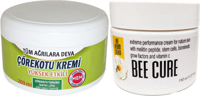 Çörek Otu Kremi  Green Box 200 ml + Beecure 150 ml Krem / Teskin Krem Seti
