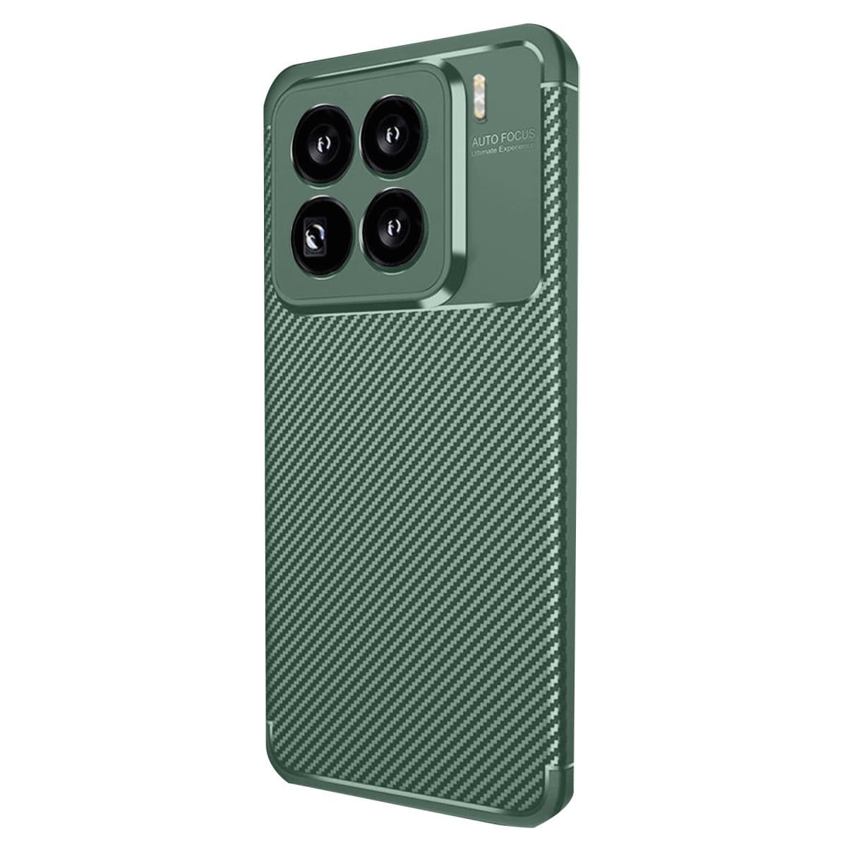 Mi 15 Pro Kılıf Auto Focus Karbon Kapak - Koyu Yeşil