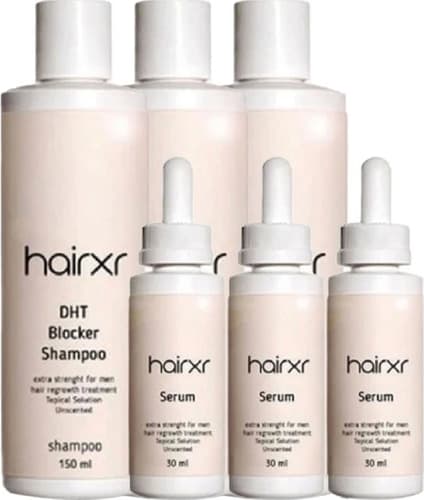 Hairxr 3 x 150 ml Şampuan ve Serum
