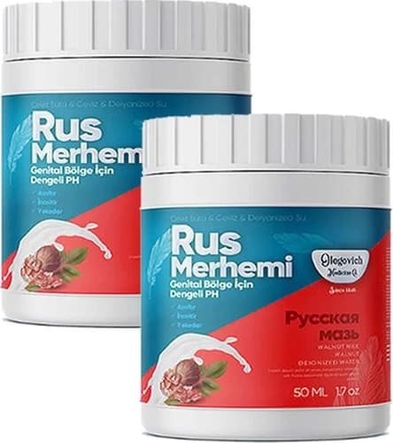 Rus Merhemi Olegovich Medicine Rus Merhemi 50 ml - Bandrollü - Tüy Dökücü - 2 Adet - 000031KI