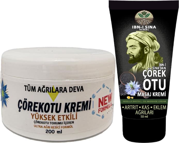 Çörek Otu Kremi Xlwhite Büyük 200 ml Krem + Ibn-I Sina Çörek Otu Kremi 50 ml / Vücut Fitıkagrilarina