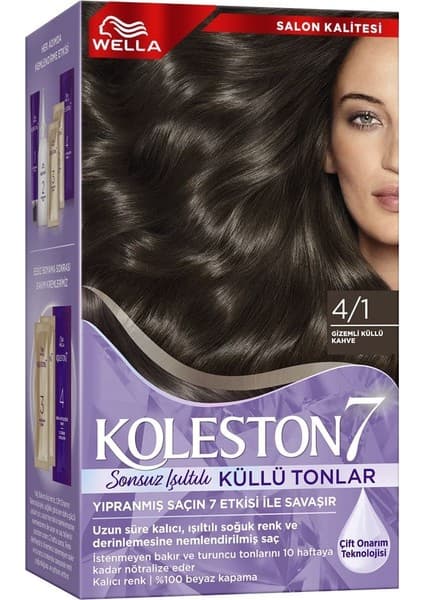 Kit Saç Boyasi & No: 4/1 Nemesis Küllü Kahve