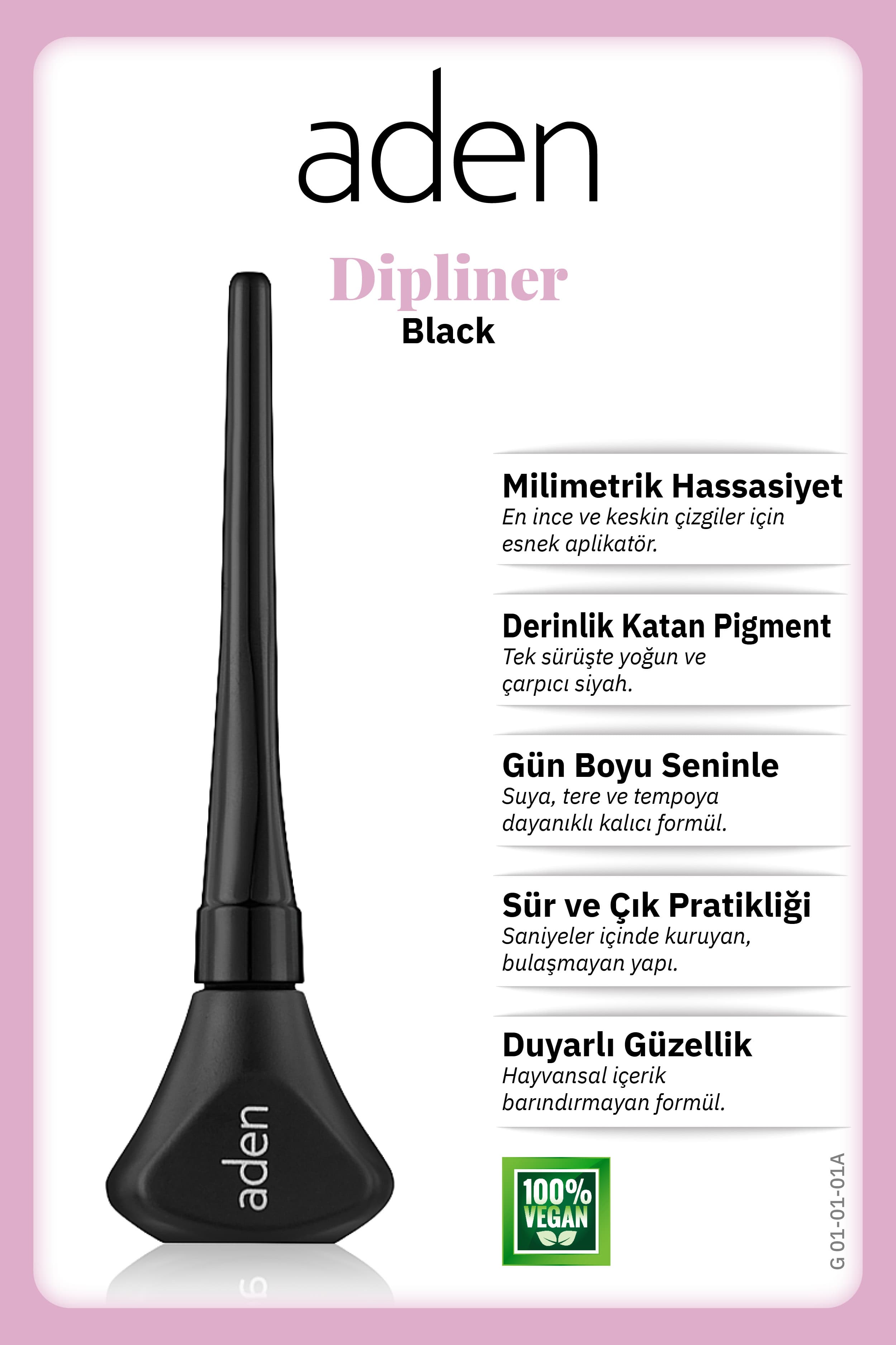 Aden Dipliner Black - Siyah
