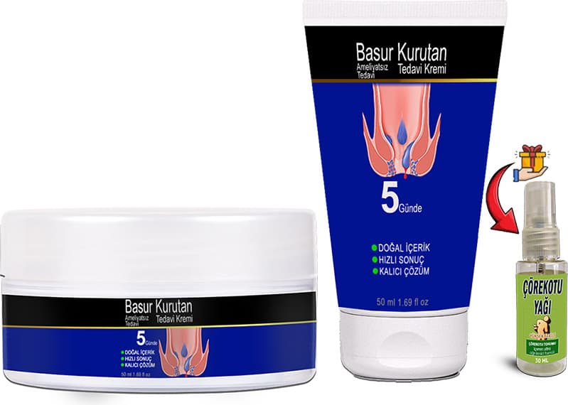 Basurkurutan Aslanpençesi Kestane Hellebore Çiçeği Kadife Papatya E Vitaminli (50 Ml) Tüp&kavanoz Krem Seti + Çörekotu Yağı