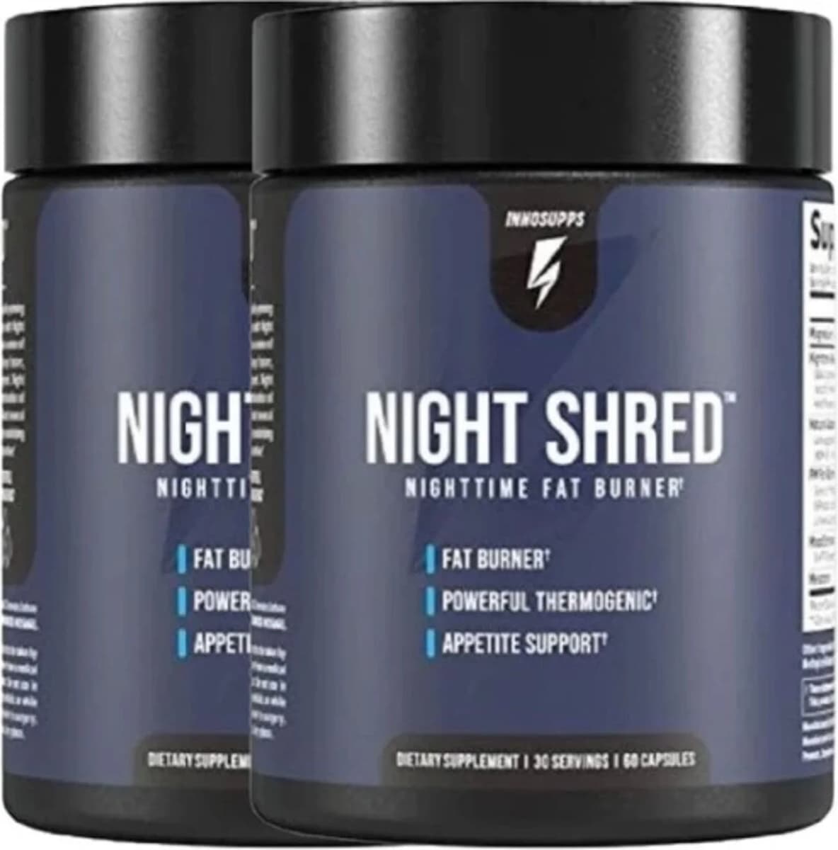 Süper Innosupps 2 Adet Night Shred Nighttime Fatburner Gece Istenmeyen 60 Caps