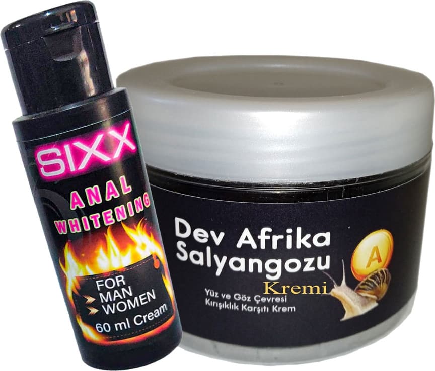 Giant Anti-Aging Dev Afrikasalyangozu 100ML Kremi + Sıxx Analrenk Ton Kremi Bay Bayan 60 ml