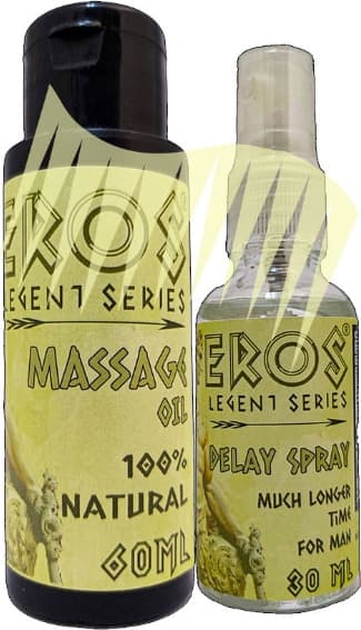 Eros Legent 60 ml Masaj Yağı + 30 ml Erkeklere Özel Sprey