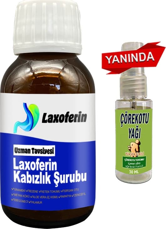 Laxoferin Şurup 50ML: 1 Şişe + Çörek Otuyağı / Bay&bayan