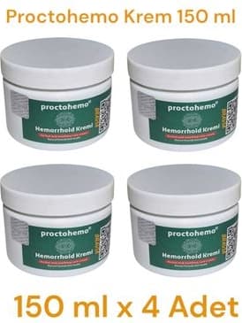 Proctohemo Krem 150 ml - Hemorrhoid Cream x 4 Ad.