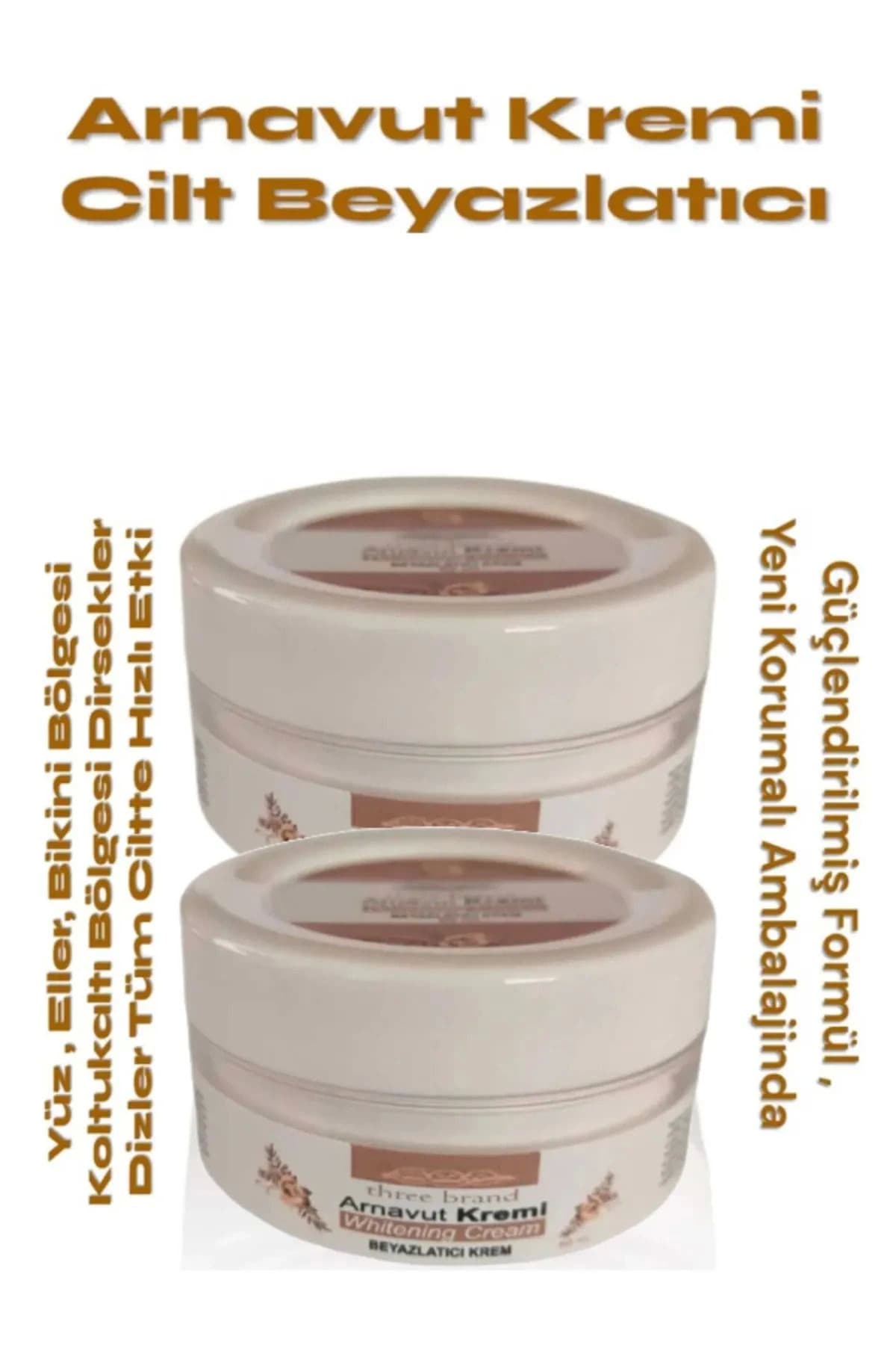 Whitening Cream Arnavut Kremi ,Aklık, Beyazlatıcı Krem 100 ml X 2 ADET