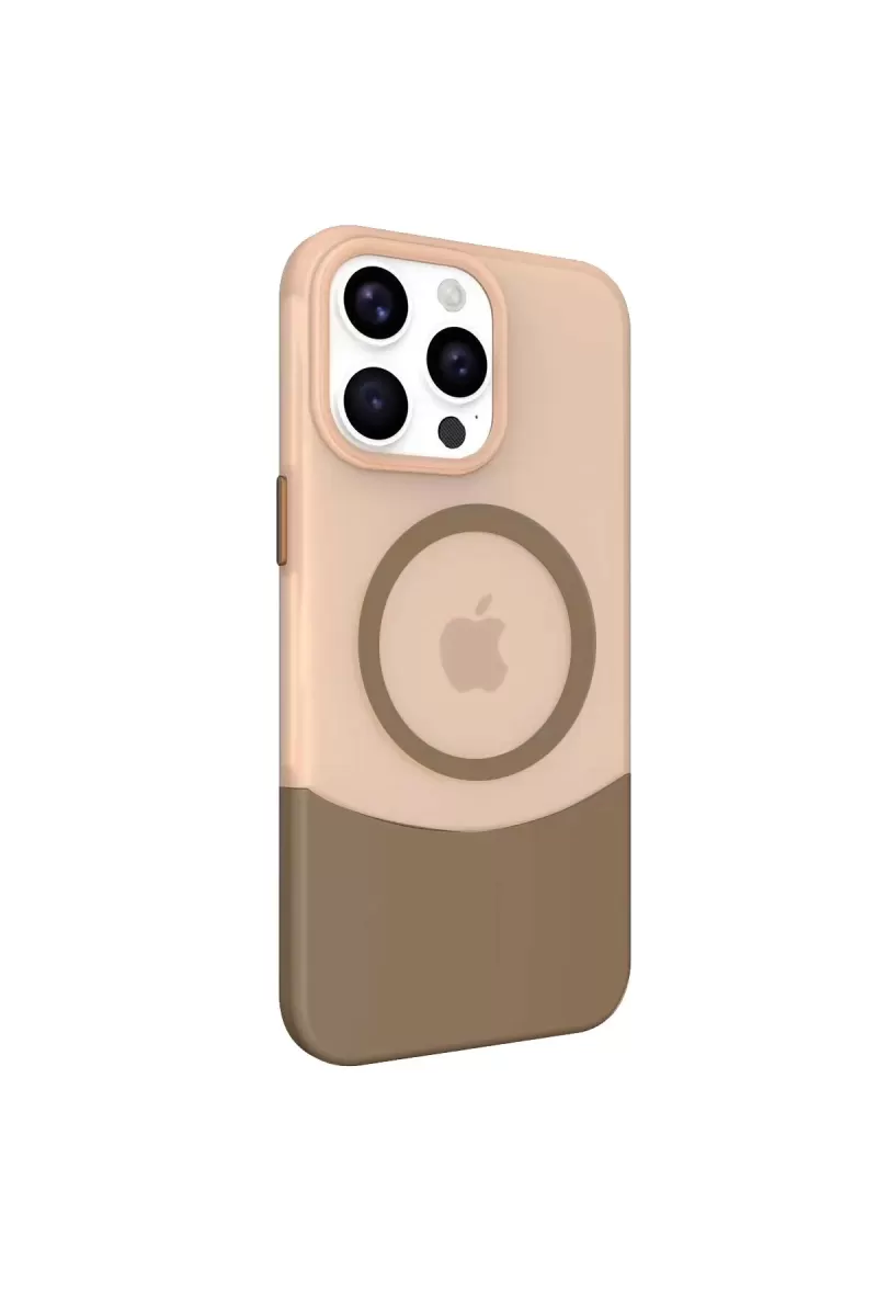iPhone 15 Pro Max PC Suit Magsafe Kapak - Kahverengi