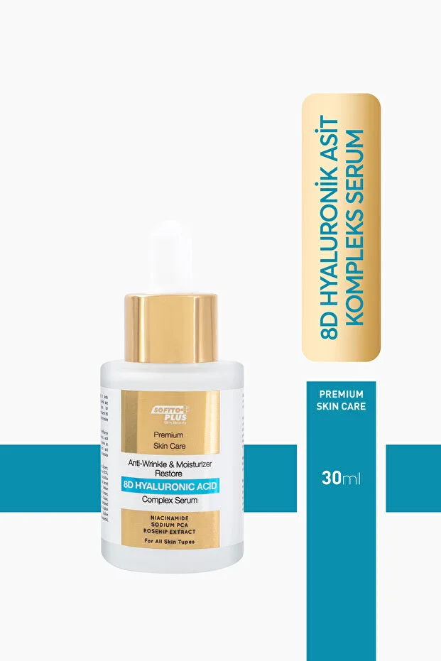 Kırışıklık Karşıtı & Nemlendirici & Onarıcı 8d Hyalüronik Asit Kompleks Serum