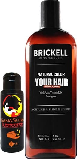 Brickell Erkek 237 ml Şampuan Saçsakal Anti-Beyaz + L.kamasutra Bayan Bay Kaygan Lubrikantkrem 60 ml