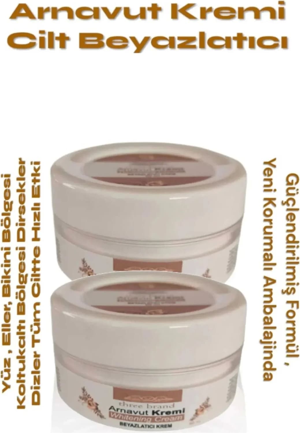 Whitening Cream Arnavut Kremi Krem 100 ml x 2 Adet