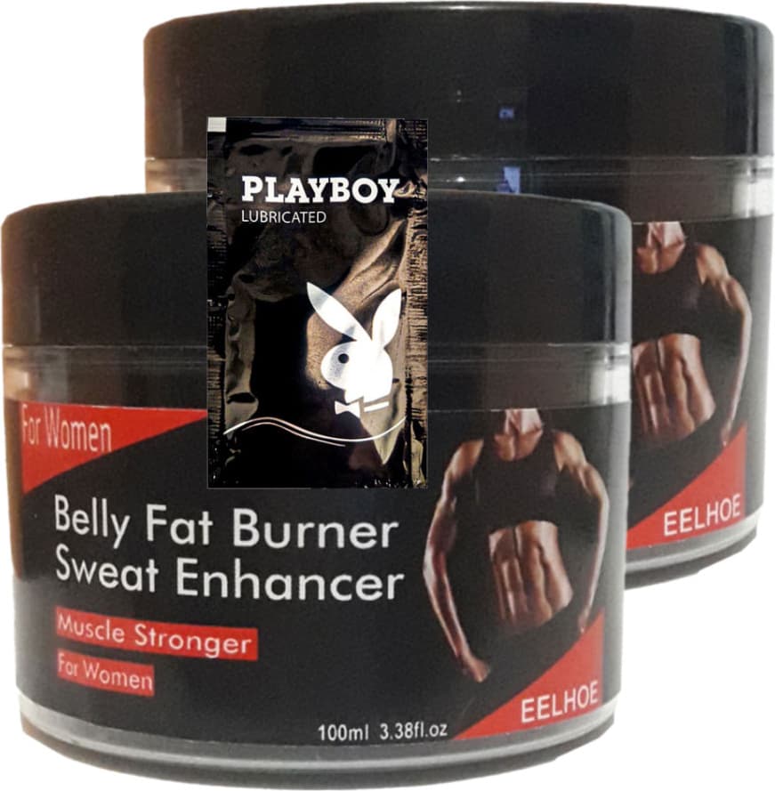 Eelhoe 2 Adet Birden Belly Fat Burner Sweat Enhancer Kadınlara Özel Yağlara Parçalayıcı Kas Şekillendirme Kremi + 1 Hediy.e Jel VIPVIP2-2:0388