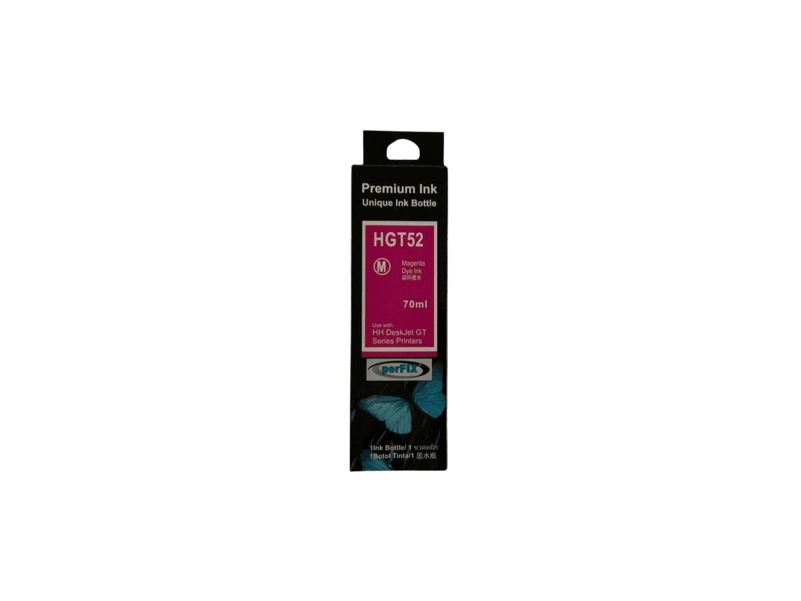 perFIX Hp GT52M Kırmızı Moh55A Şişeli Mürekkep 70ml