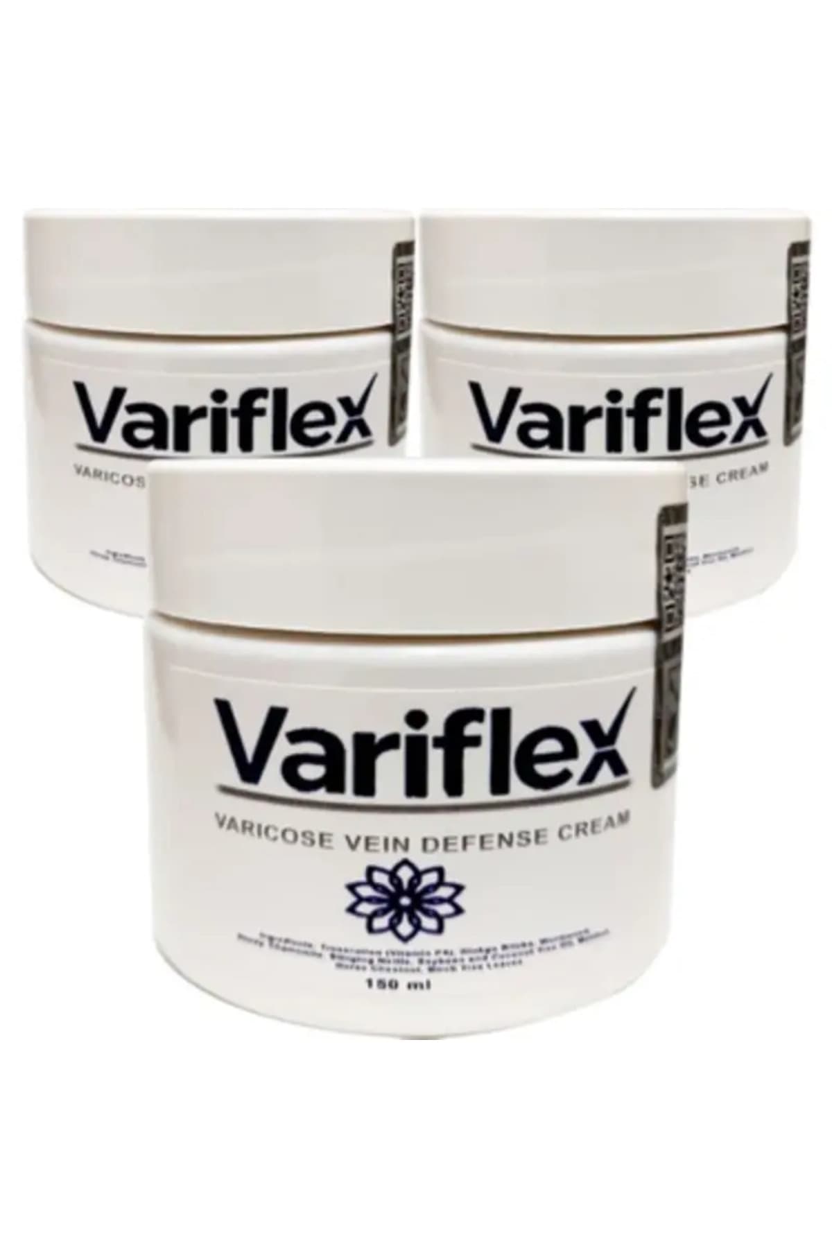 Varicose Vein Defense Cream 150 ml x 3 Bacaklar için Bakım Kremi