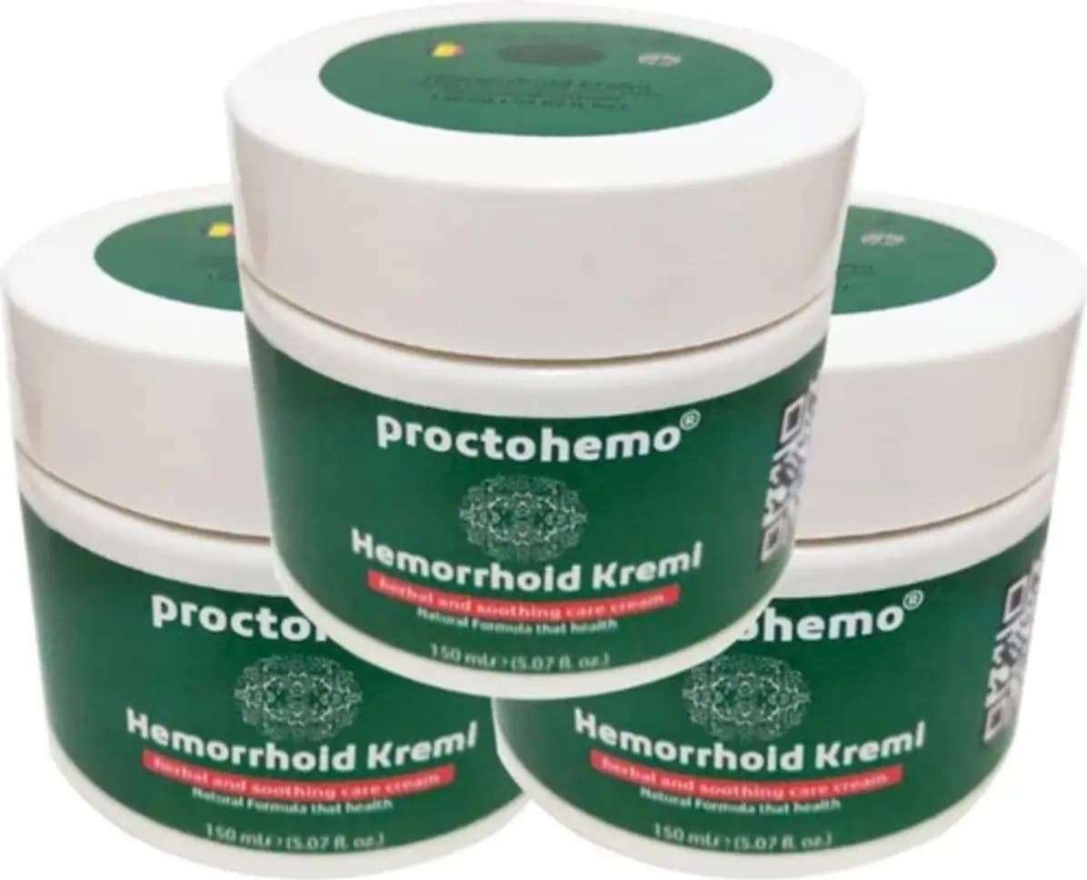 Proctohemo Bakım Kremi 3ADET 150 ml Büyük Boy