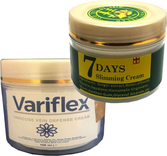 7Days Variflex 100 ml Bacaklardaki Yoğun Varislerinize Krem + 7days Slimingcream Fazla Yağlarınızı Yakmaya Krem