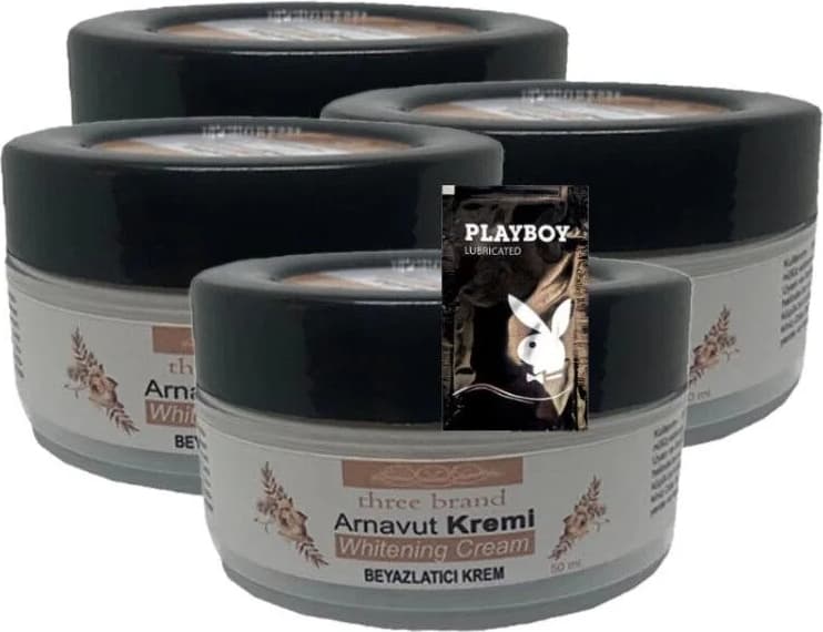 Süper Arnavut Kremi 4X50 ml Cilt Masaj Bakım Kremi 1 Adet Jel ile