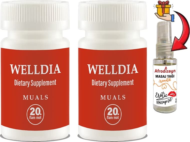 Welldia Prost Pro Caps 2 Kutu Erkeklere Özel Formüllü 20LI Takviyelik Kapsüller + Afrodizayn Masaj Yağı 30 ml