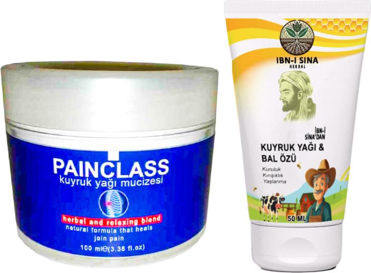 Painclass Ağrılarınıza 100 ml Teskin Kremi + Ibn-I Sina Kuyruk Yağ & Bal Özü Yaşlanmaya Çizgilere Karşıt Krem