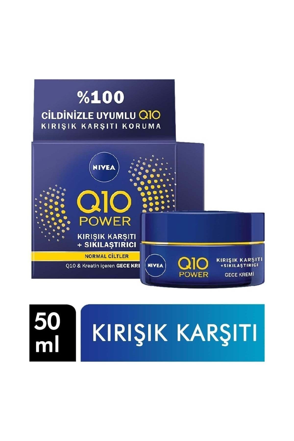 Yüz Bakim Kremi & Q10 Face Cream Power Kırşık Karşıtı Gece Bakim Kremi 50ML