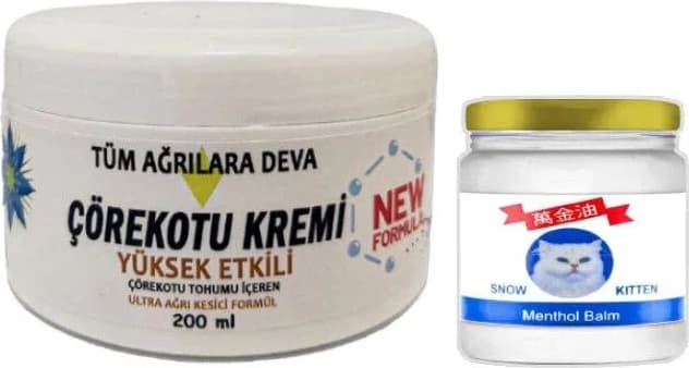 Çörek Otu Kremi Xl Boy 200 Ml+Snow Kitten 50 ml Menthol Balm